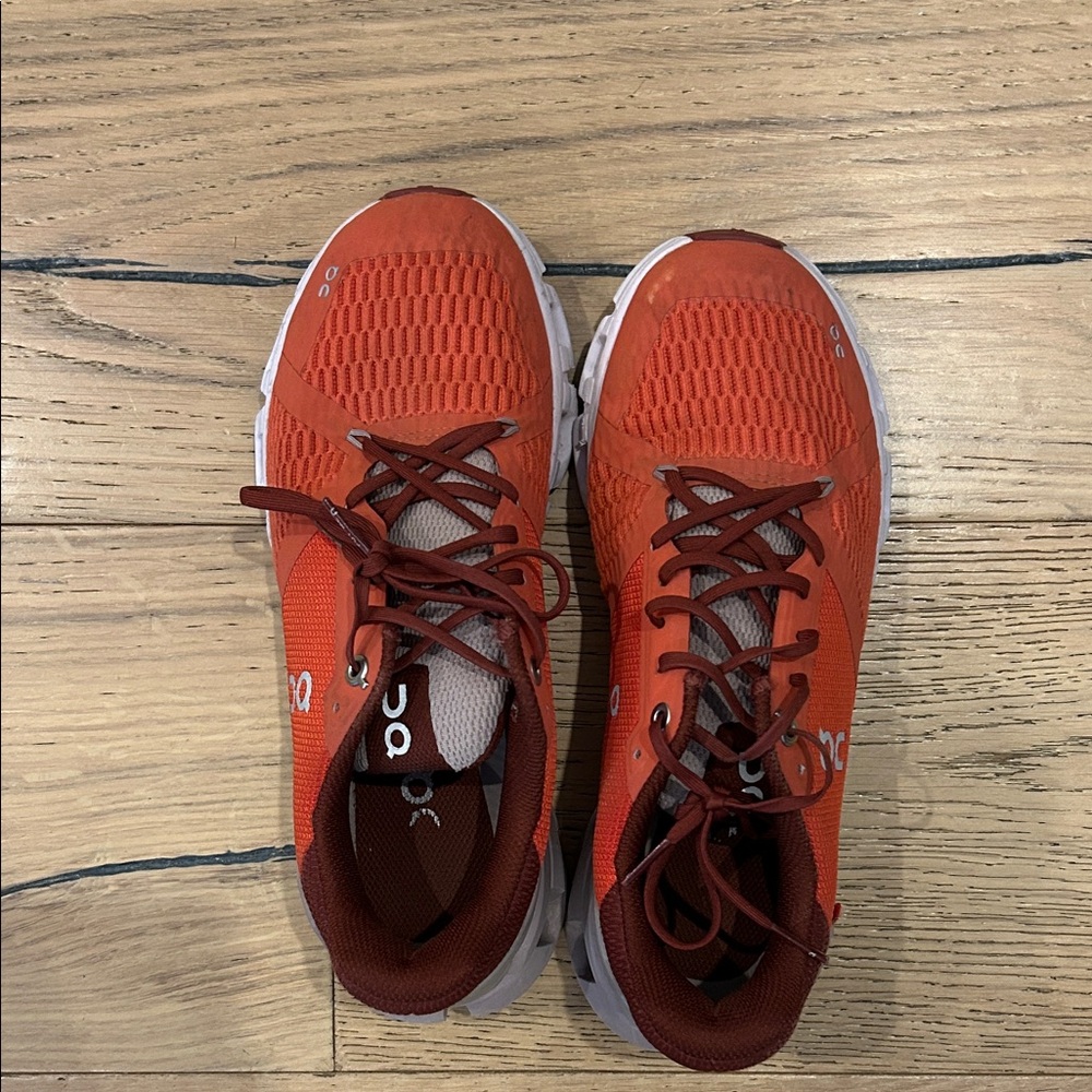 On Running Fiery Red Sneakers